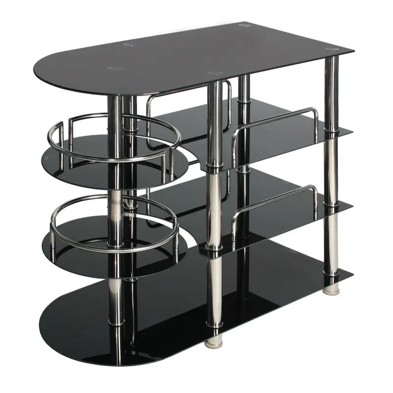Go Green Woods Bourbon Tempered Glass Liquor Bar Table