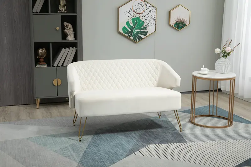 Golden Luxe Twin-Size Accent Loveseat