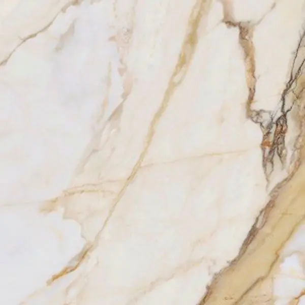 Golden Marble-Effect Porcelain Floor Tile – 600x600mm