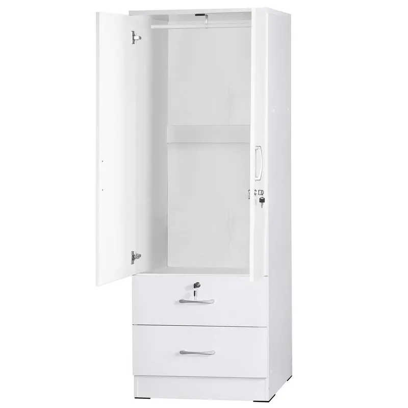 Grace Armoire with Full-Length Mirror & Integrated Drawers – Go Green Woods