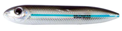 Heddon Premium Super Spook Jr Topwater Lure – 1/2 oz Silver Mullet