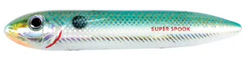 Heddon Premium Super Spook Topwater Lure – 5″, 7/8 oz, Lake Fork Shad Color