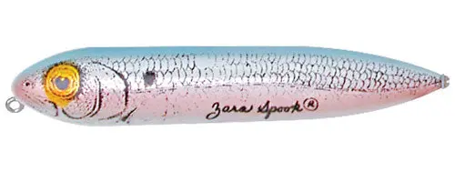 Heddon Zara Spook Topwater Lure – 3/4 oz G-Finish Blue Shad