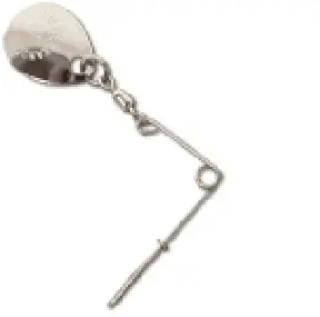 Hildebrandt Nickel-Plated Jig Spinner – Size 3, 2-Pack