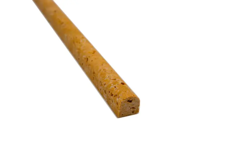 Honed Gold Travertine Pencil Liner Tile