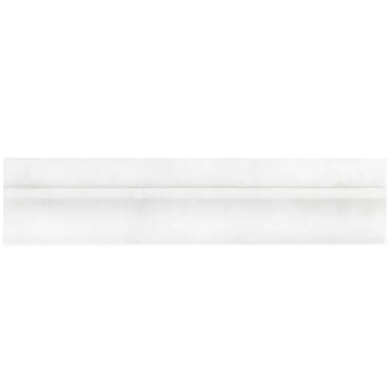 Honed White Marble Skirting Tile Border for Walls and Floors