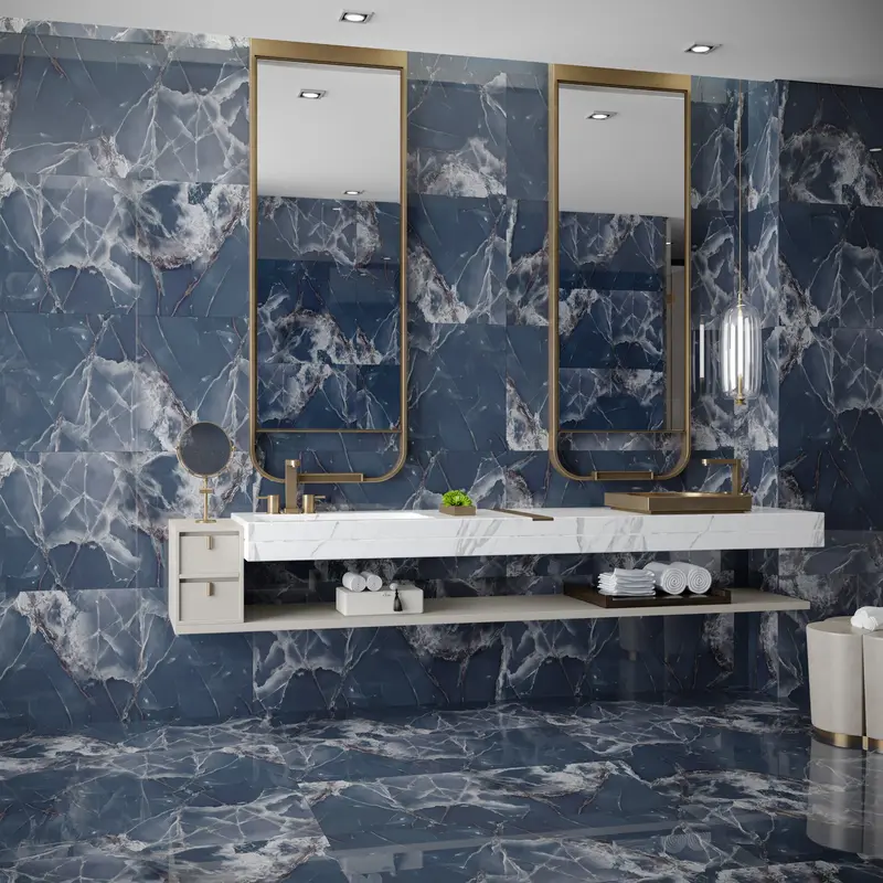 Indigo Onyx Polished Large Format Tile – 600 × 1200 mm