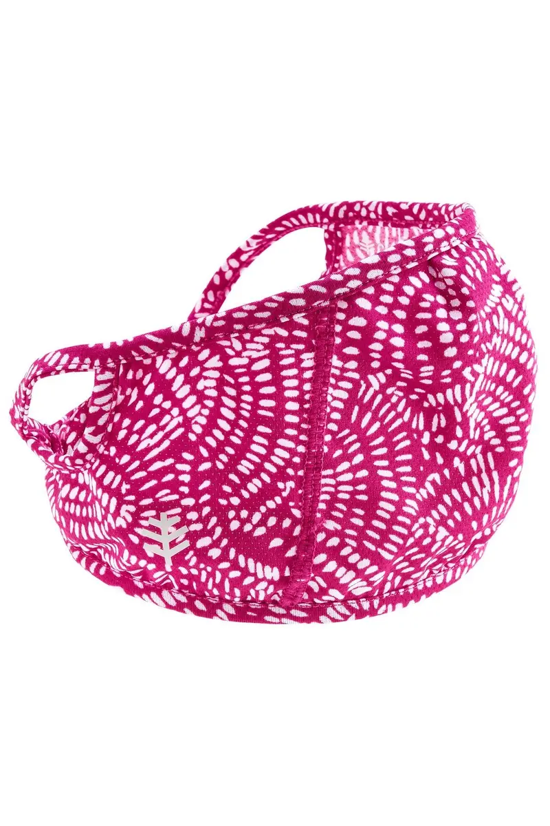 Kids’ Blackburn Face Mask in Warm Angelica Summer Swirl – Soft, Stylish Sun Protection for Children