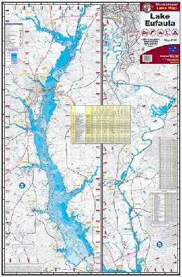 Kingfisher Lake Map – George and Eufaula Reservoirs, Alabama