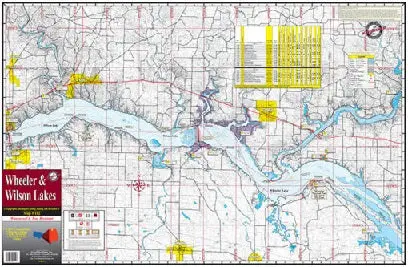 Kingfisher Lake Map – Wheeler & Wilson Lakes, Alabama