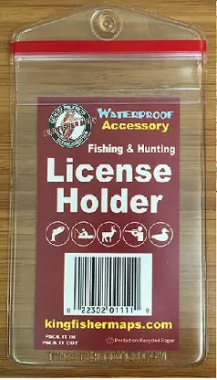 Kingfisher License Holder – Clear ID Sleeve, 2.75″ x 4″