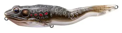 Koppers Walking Frog Mini Topwater Lure – 4 1/8″, 5/8 oz, Yellow/Black