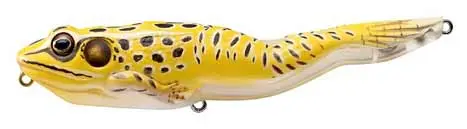 Koppers Walking Frog Topwater Lure – 4 5/8″, 7/8 oz, Yellow/Black