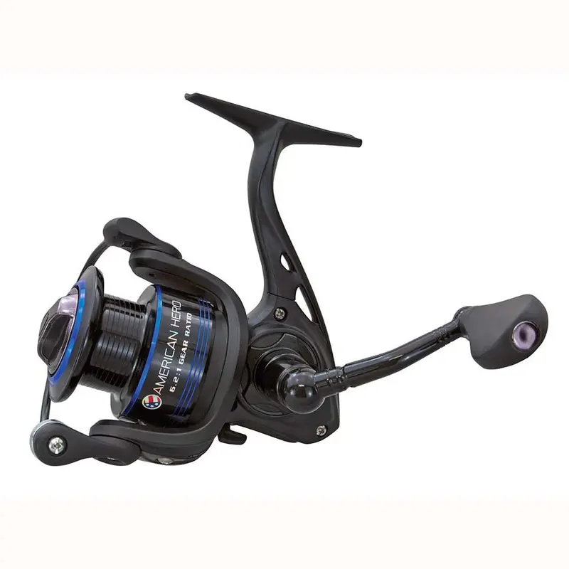 LEW’S American Hero Speed Spool Spinning Reel – 5-Ball Bearing, 6.2:1 Gear Ratio, Holds 150 yd of 8 lb Line