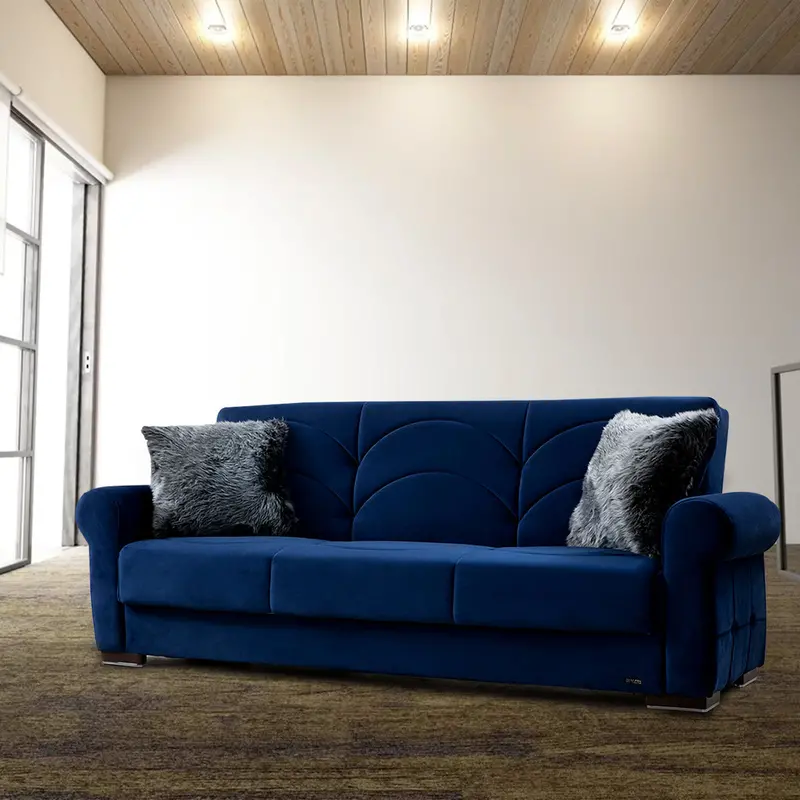 Madrid Navy Pull-Out Sofa Bed