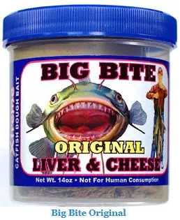 Magic Bait Big Bite Dough Bait – Liver and Cheese Flavor, 14 oz