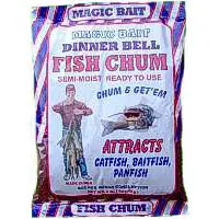 Magic Bait Dinner Bell Fish Attractant Chum – 2 lb Resealable Bag
