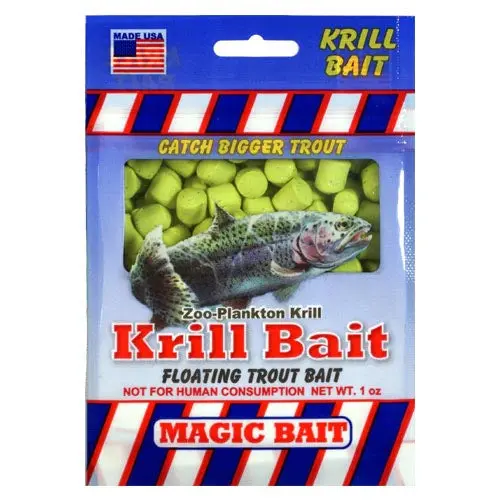 Magic Bait Trout Krill Scented Bait – 1 oz Chartreuse