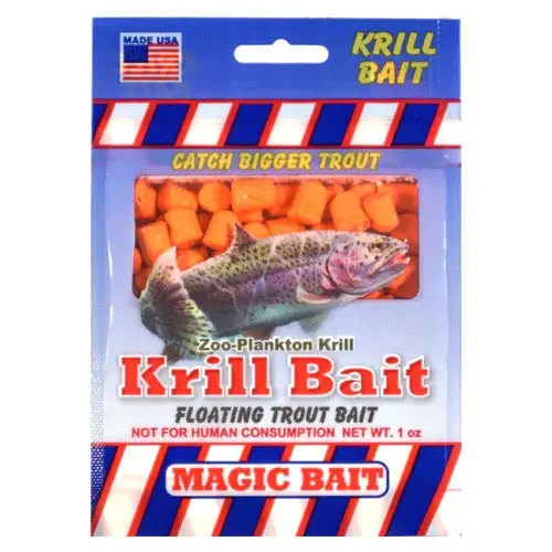 Magic Bait Trout Krill Scented Bait – 1 oz Orange