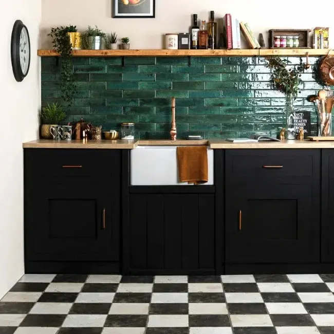 Mandarin Green Glossy Metro Tile (60x250mm)