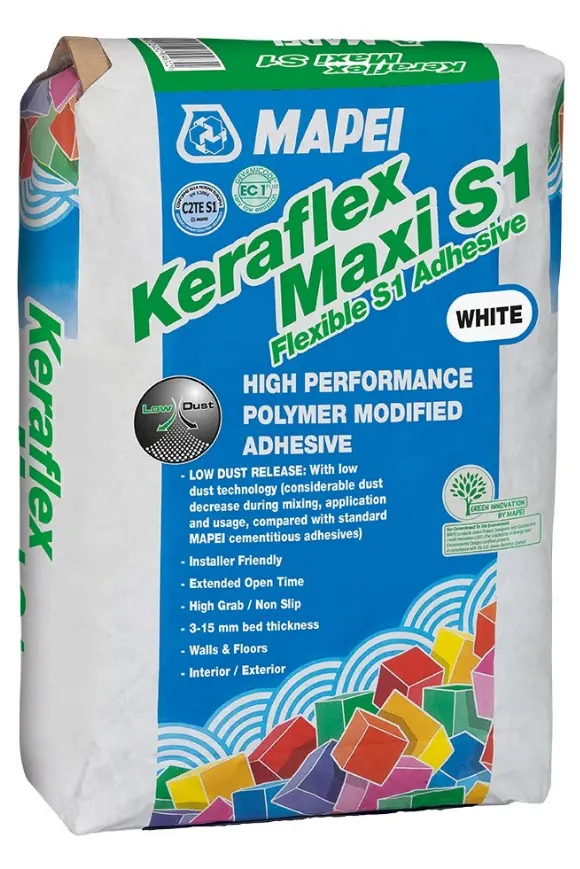 Mapei White Keraflex Maxi Flexible Tile Adhesive – 20kg High-Performance