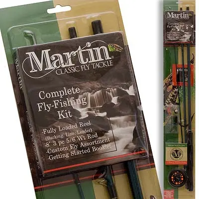 Martin 8-Foot 3-Piece Fly Fishing Rod Kit