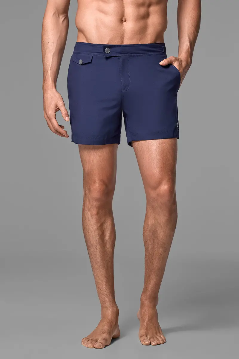 Men’s Navy Weston Swim Shorts for Summer