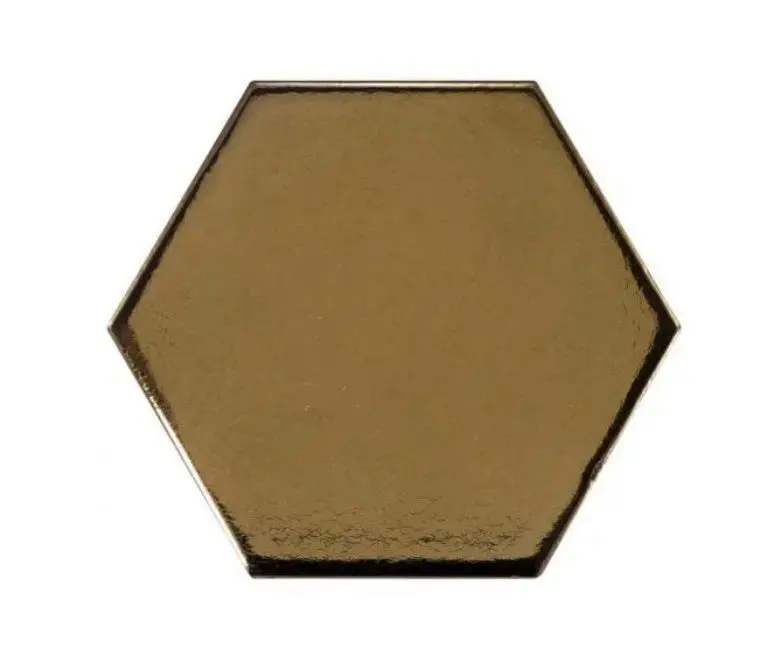 Metallic Gold Hexagonal Wall & Floor Tile