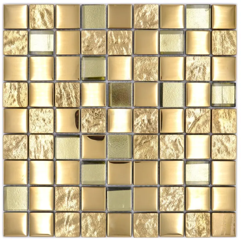 Midland Gold Glass Mosaic – 300×300 mm