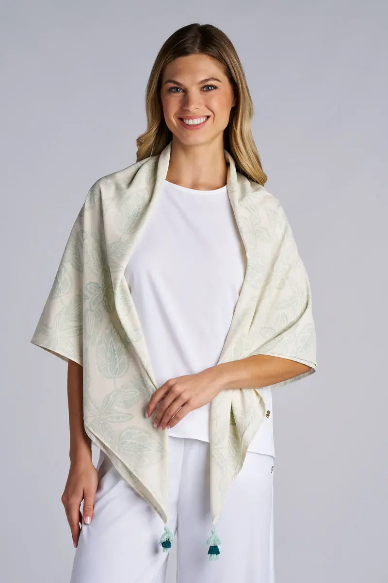 Minneola Featherlight Scarf in Vanilla – Ultra-Soft, Airy UV-Protective Neck Wrap