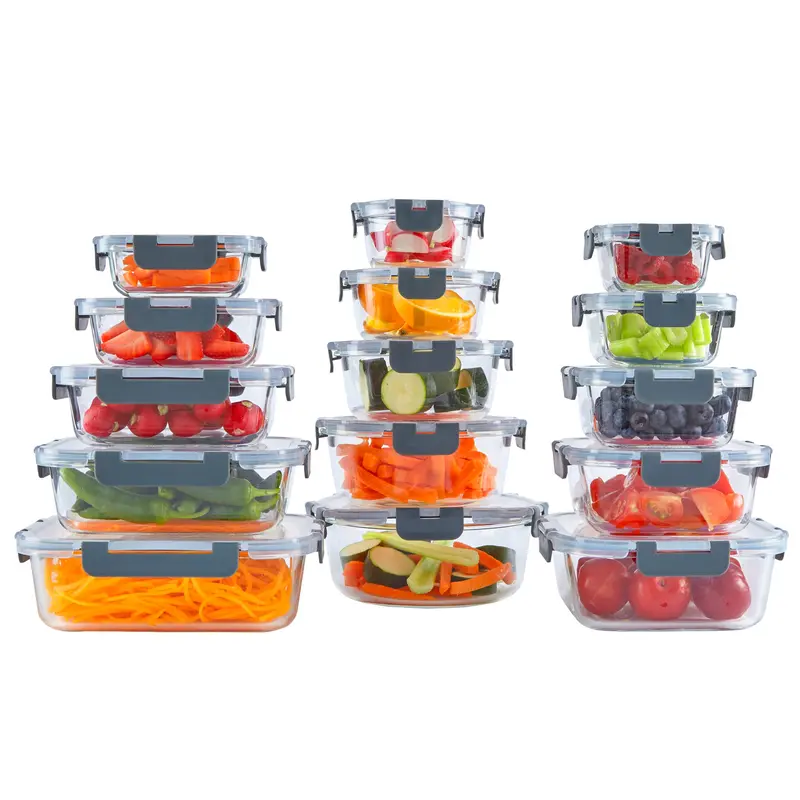 Neo 15-Piece Glass Food Storage Set with Lids