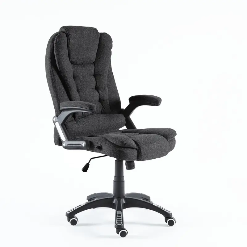 Neo Dark Grey Fabric Executive Office Chair Featuring Massage Technology