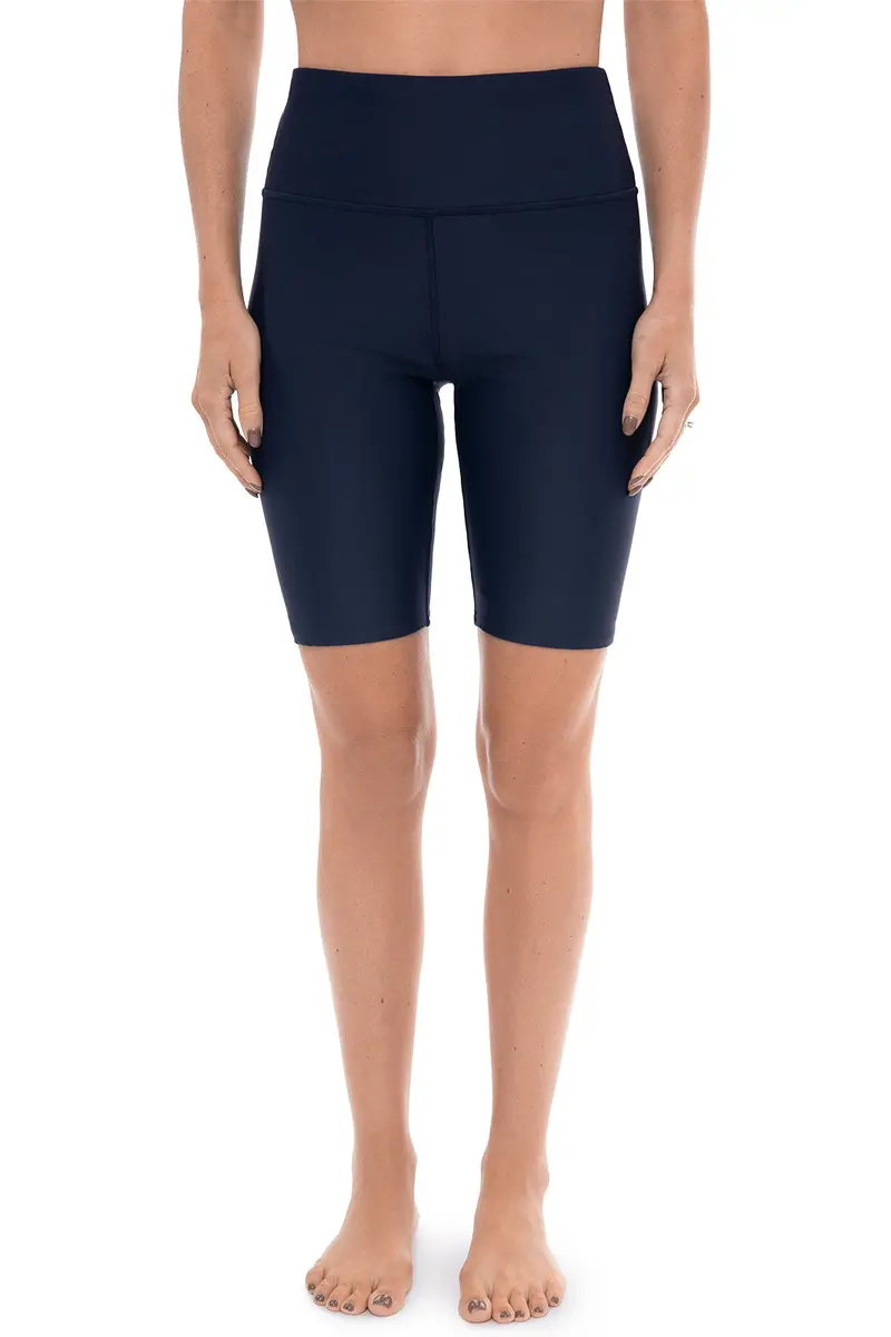 Ocean Sculpt Women’s High-Rise Navy Swim Shorts