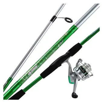 Okuma Steeler XP 2-Piece Spinning Combo – 6’6″ Green