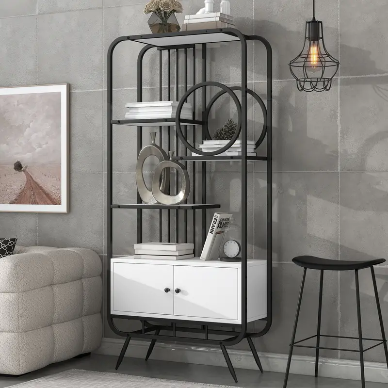 Open-Back Bookshelf with Minimalist Design and Airy Profile