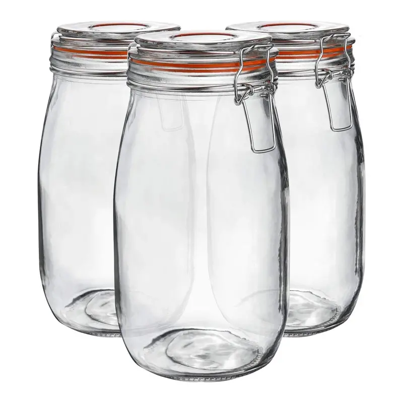 Pack of 3 Airtight 1.5L Canisters with Silicone-Seal Lids – Neo