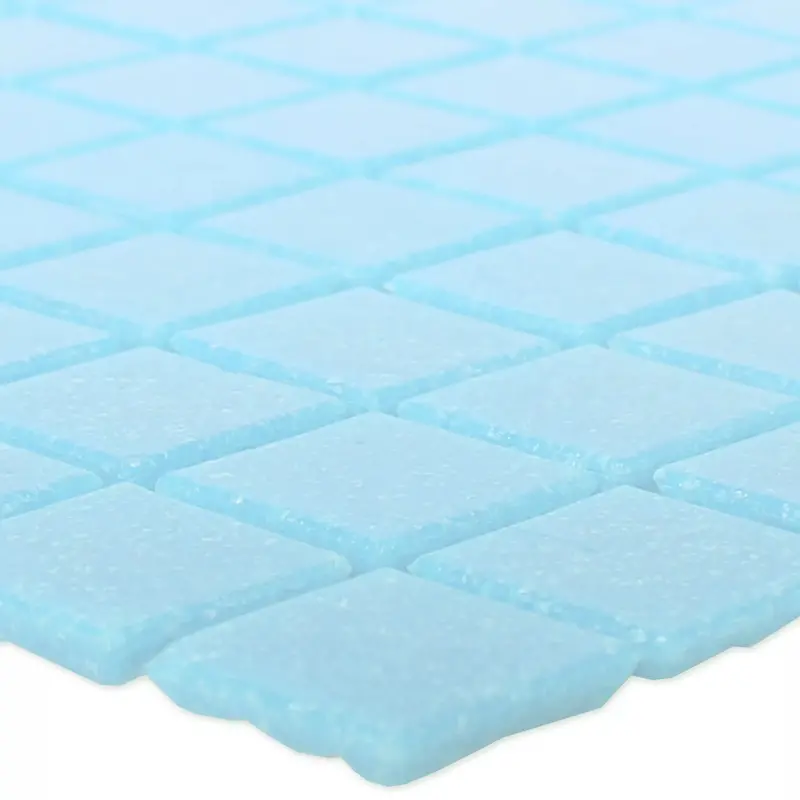 Potsdam Azur Glass Mosaic Tile – Soft Sky Blue Hue
