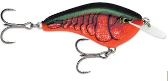 Rapala Ott Garage Slim Crankbait – 6 ft, 1/2 oz, 2.75 in, Red Crawdad