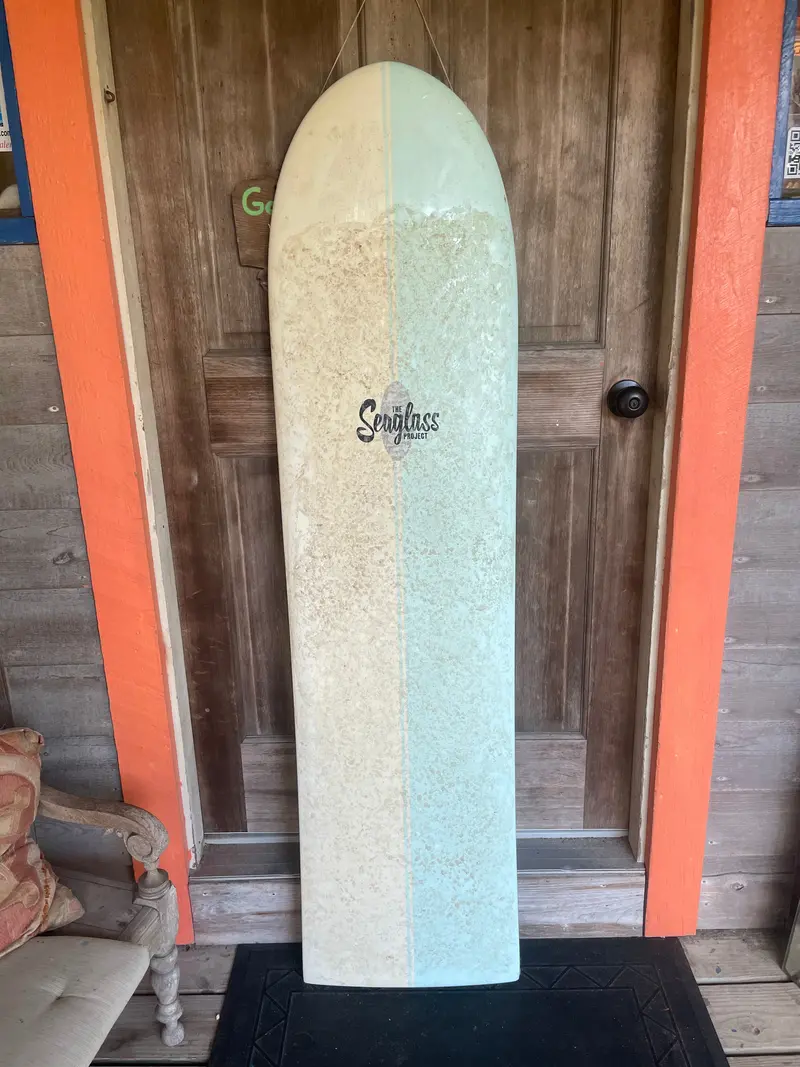 Refurbished SeaGlass Project Surfboard – 5’3″