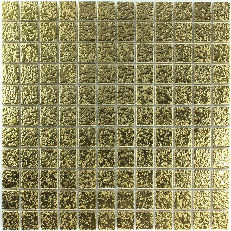 Ritz Gold Ceramic Mosaic Tile – 330x302mm Geometric Wall Tile