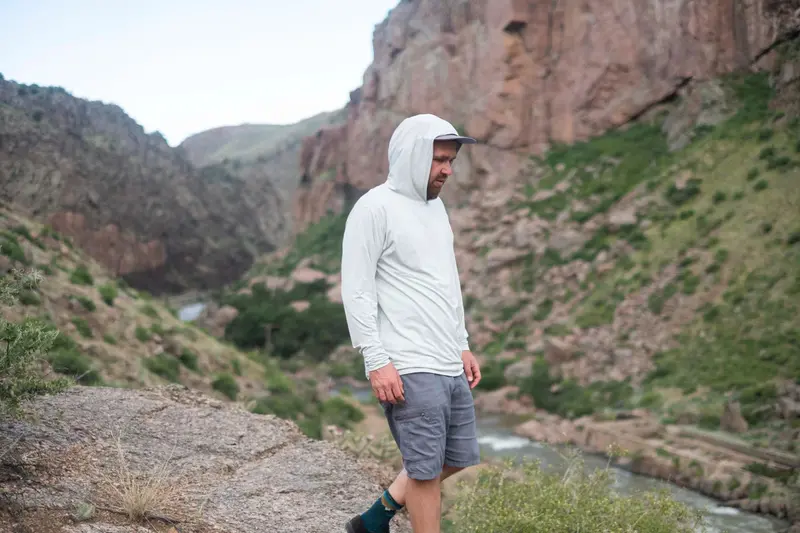 River Station Gear UPF 50 Sun Shirt – Men’s Hooded Rash Guard