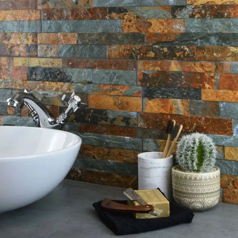 Rustic Grey Split-Face Cladding Tile – 600x300mm Exterior or Feature Wall