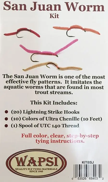 San Juan Worm Fly-Tying Material Kit