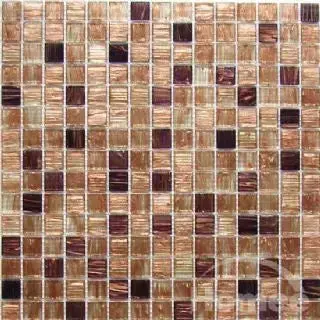 Sandstone-Inspired Square Glass Mosaic Tile