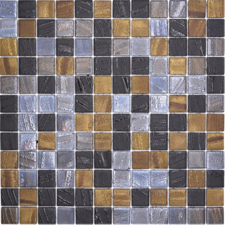Saturn Streaked Mixed Mosaic Tile Design