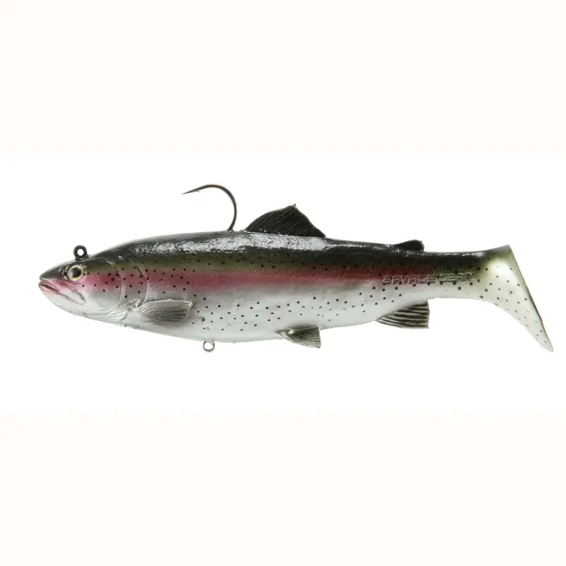 Savage Gear 3D Real Trout Swimbaits – 8-inch, 3.5 oz Slow-Sinking, Dark Trout Design