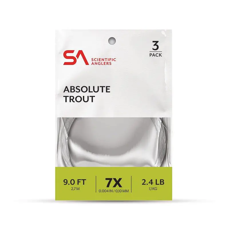 Scientific Anglers Absolute Trout Leader Pack – 3-Pack