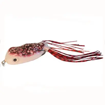 Scum Frog Pro Series Topwater Frog – 5/8 oz, Red Pearl with Red/White Accents
