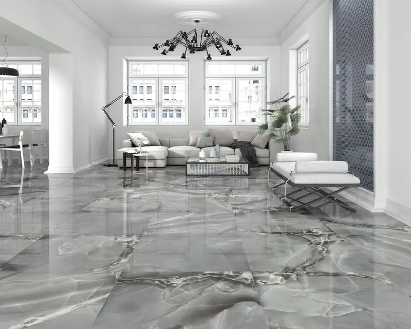 Selene Dark Polished Porcelain Floor Tile – 900 x 900 mm