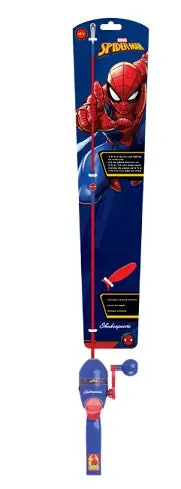 Shakespeare Marvel Spider Spincast Combo Rod & Reel – 2’6″ Compact Design